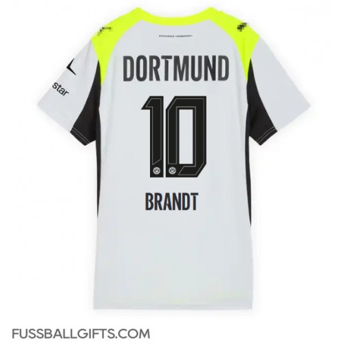 Borussia Dortmund Julian Brandt #10 Fußballbekleidung Auswärtstrikot Damen 2025-26 Kurzarm